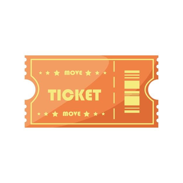 Vector cinema ticket