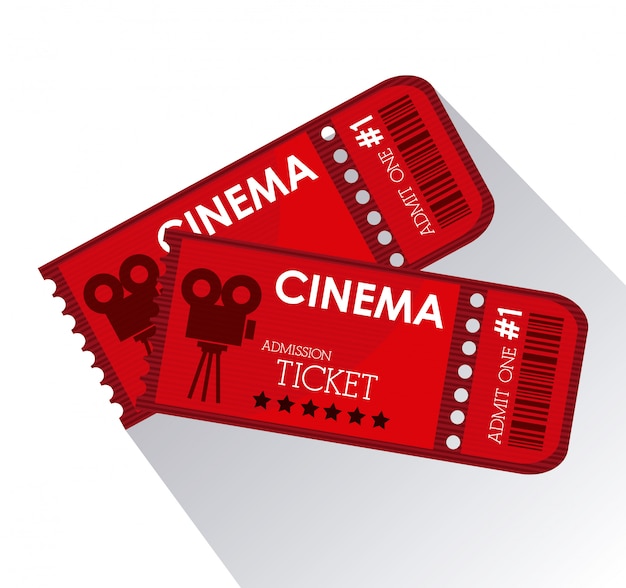 Cinema tickets design 