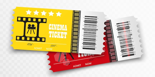 Cinema tickets movie flier template