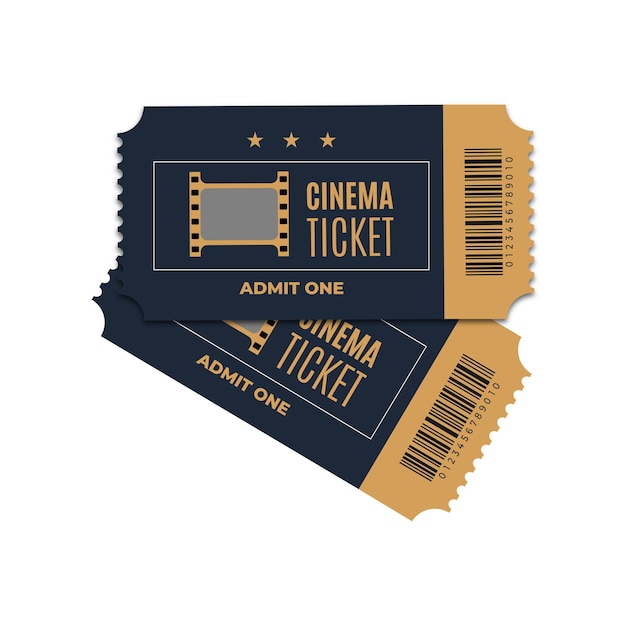 cinema tickets vector design