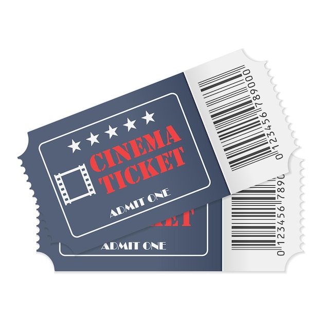 Vector cinema tickets