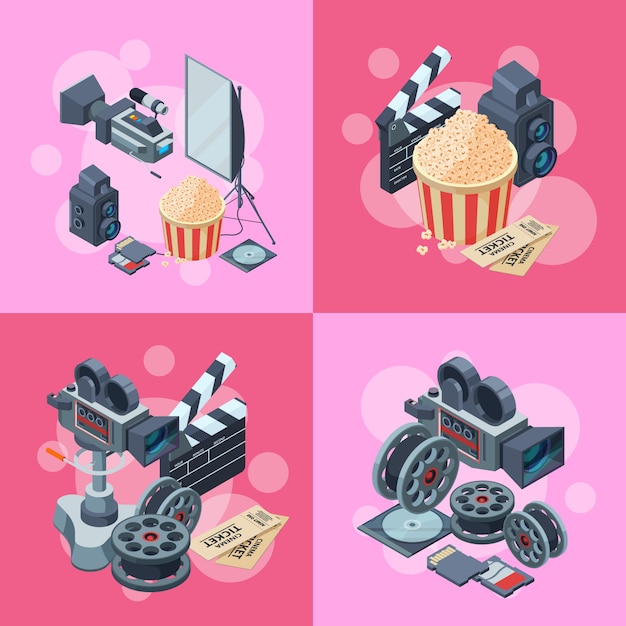 cinematografische isometrische elementen