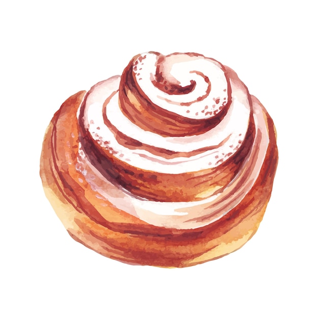 Cinnamon bun vector