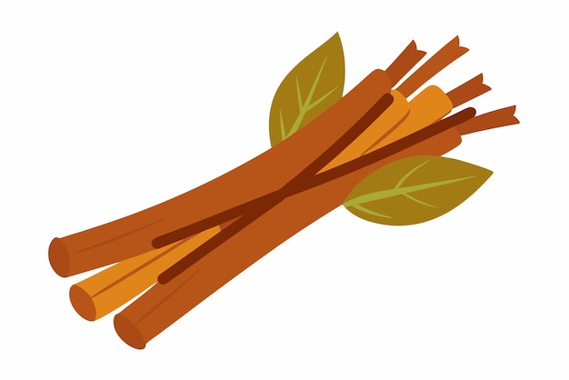 cinnamon leaf color art artistic representation with subtle brown tones