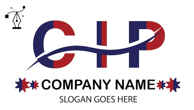 Vector cip letter logo