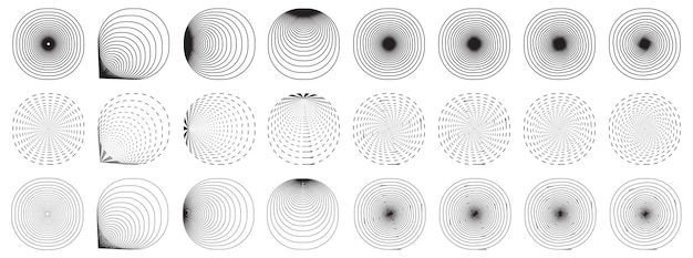 Вектор Коллекция произведений искусства circle abstrac line