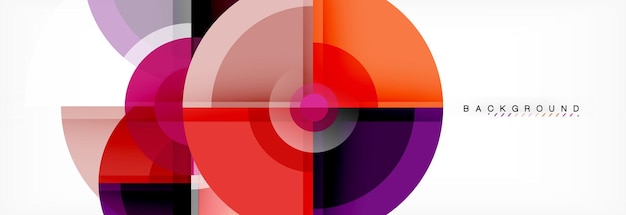 Vector circle abstract background