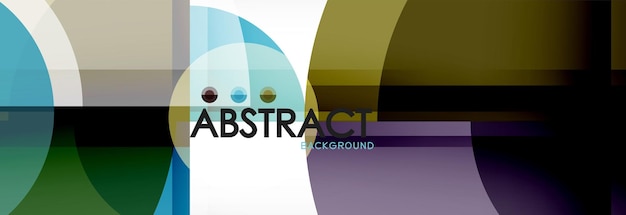 Vector circle abstract background