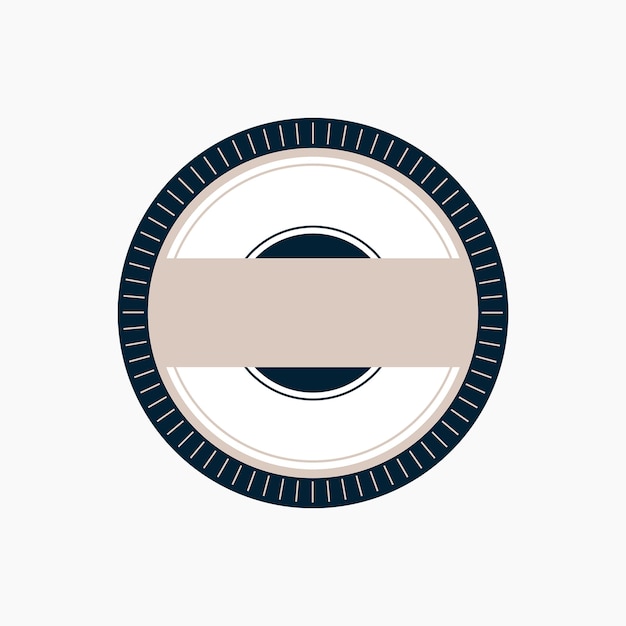 Vector circle badge element