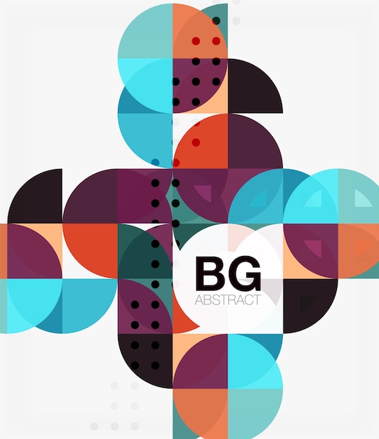 Circle banner Vector template background for workflow layout diagram number options or web design