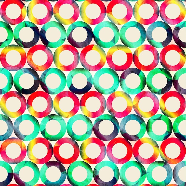 Circle bright seamless pattern