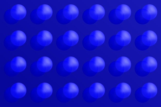 Circle bubble pattern on blue background