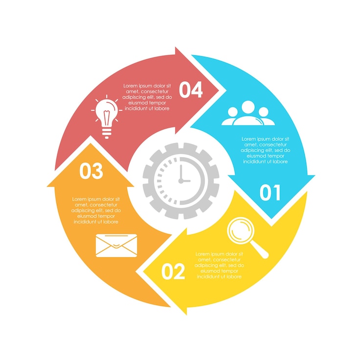 Vector circle business infographic template with 3 steps or options the concept can be used for diagram