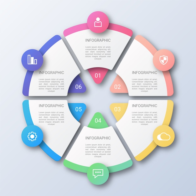 Circle business infographic