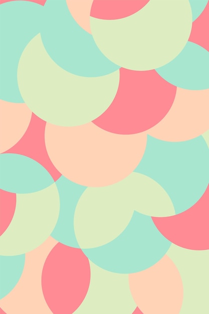 Circle colorful seamless pattern background