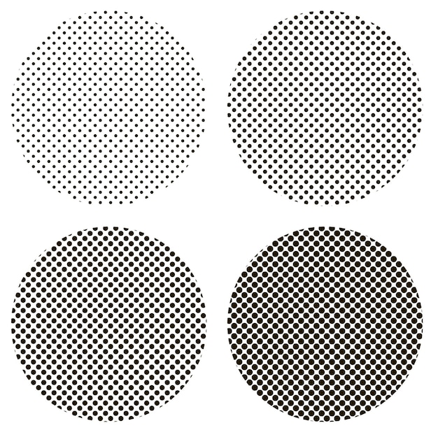 Circle dots pattern pop art