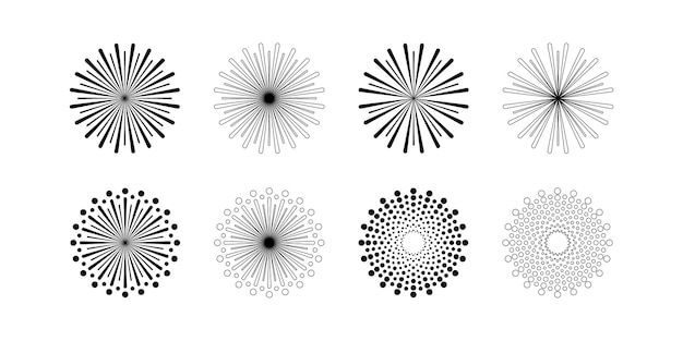 Vector circle or dotted symbols