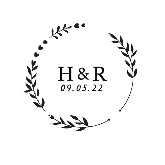 circle Floral frames and borders vector illustration