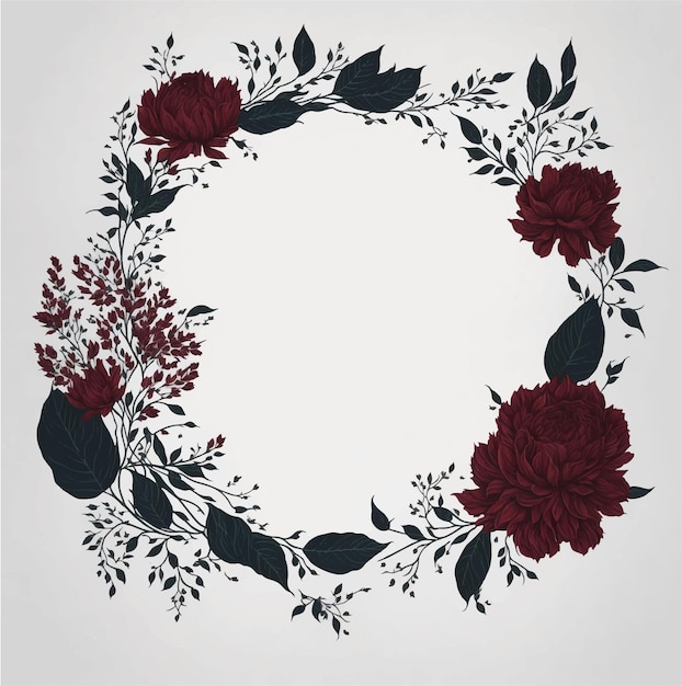 A circle of flowers
