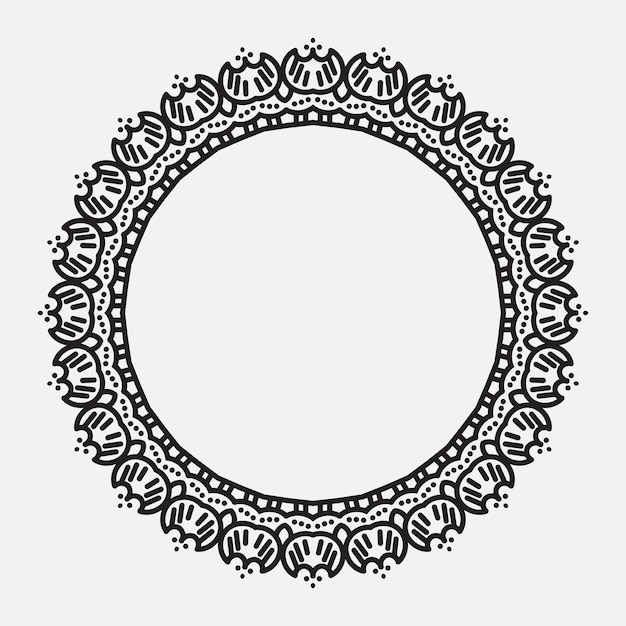 円のフレームまたは丸い装飾品