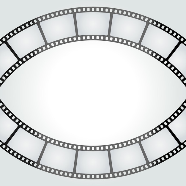 Vector circle from retro roll film vector illustration