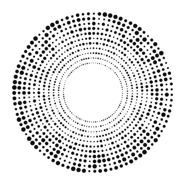 Circle halftone dotted background