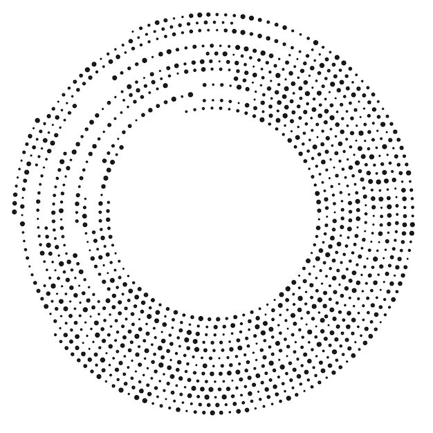 Vector circle halftone dotted background