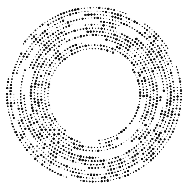 Circle halftone dotted background