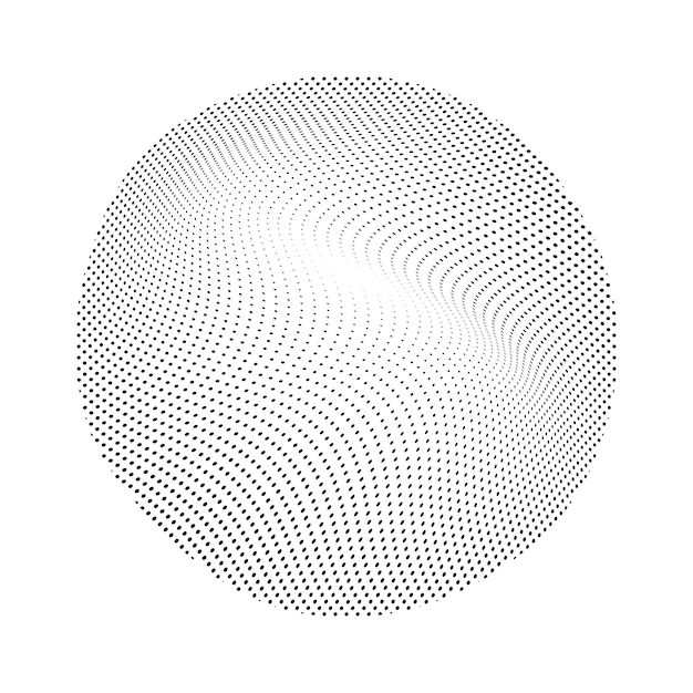 Circle Halftone Vector Art Iconen en Grafische Elementen