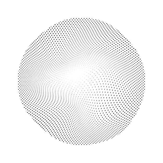 Circle Halftone Vector Art Iconen en Grafische Elementen