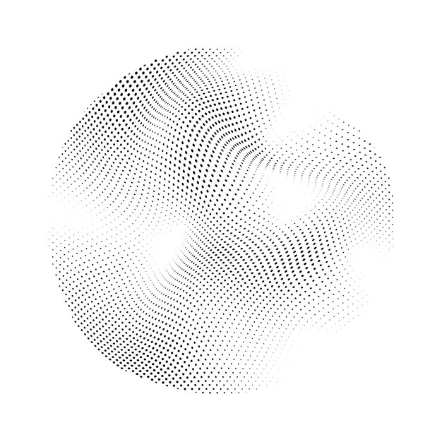 Circle Halftone Vector Art Iconen en Grafische Elementen