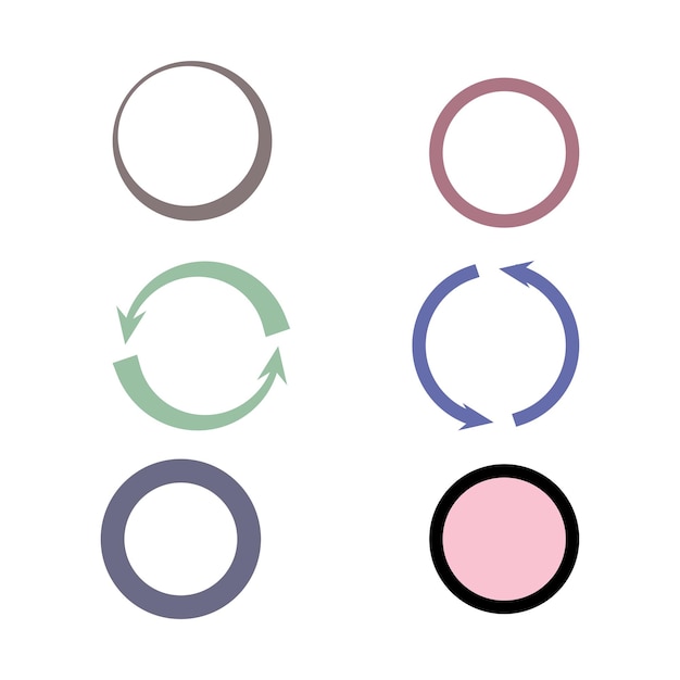 circle icon vector design templates