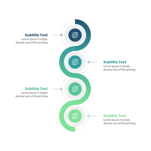 Визуализация бизнес-данных Circle Infographic. График процесса. Абстрактные элементы графика, диаграммы