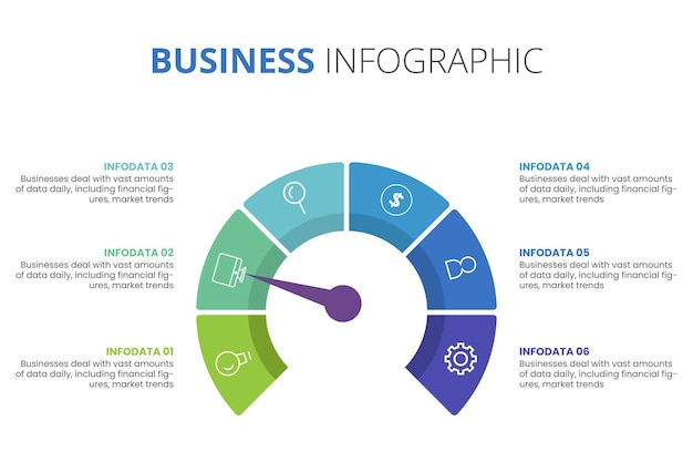 Circle infographic template for diagram vector illustration