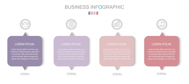 Opzioni del numero di modello del cerchio infografica. concetto di business con 4 opzioni, passaggi o processi.