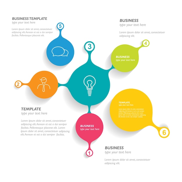 Circle infographic template. numbered banner. vector.