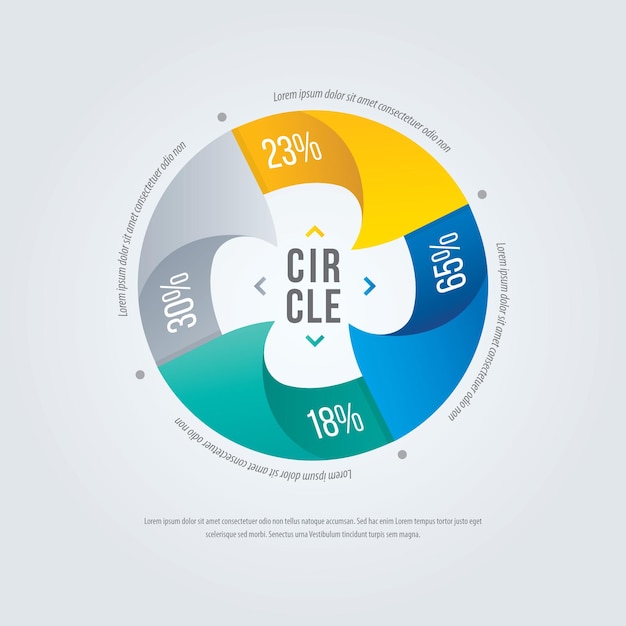 Infografica del cerchio