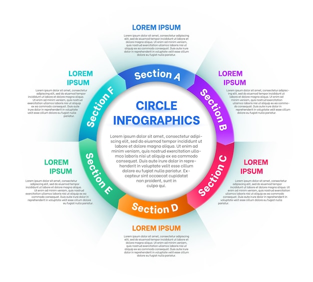 Circle infographics layout