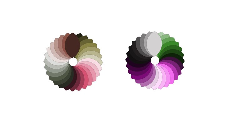 Vector circle initial o letter full color pixel logo