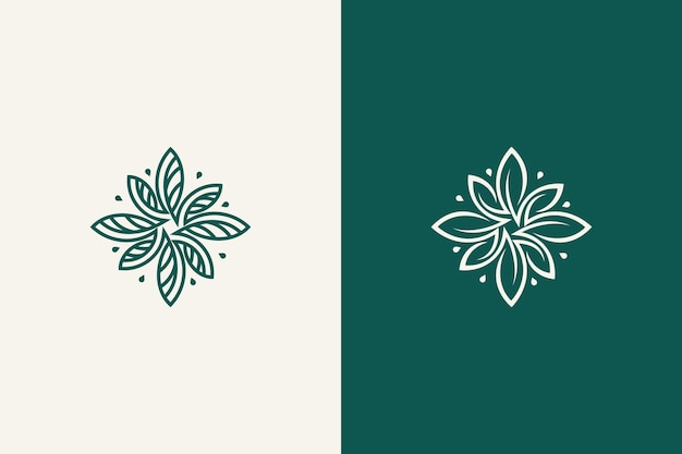 ベクトル サークル リーフのロゴ デザインのベクトル