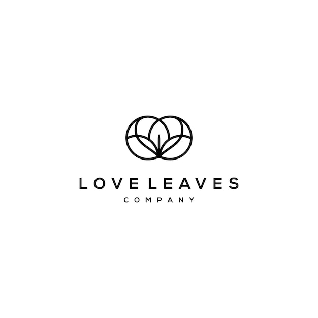 circle line logo with love and leaf logo