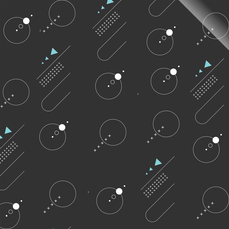 Vector circle_line_pattern_abstract_gradient_black_background