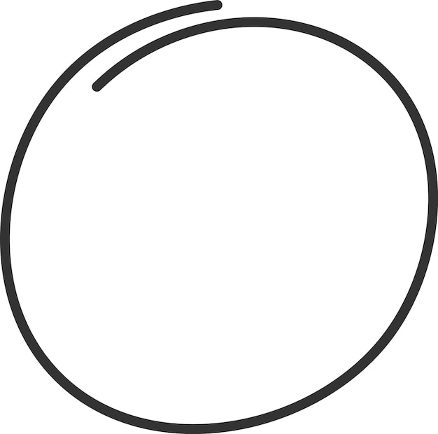 円の罫線の落書き