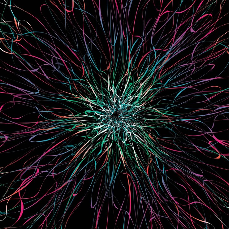 Vector circle lines abstract light wallpaper