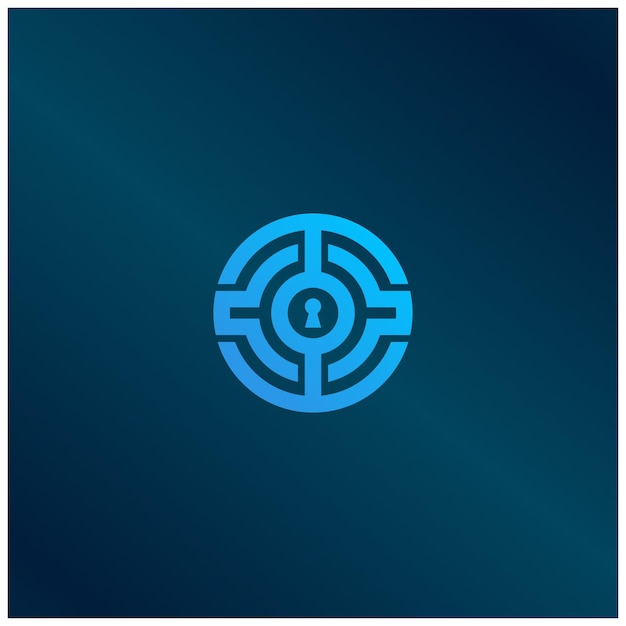 Circle link code logo icon