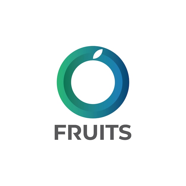 Circle logo design High tech logo illustration Apple Fruits logo Media logo design