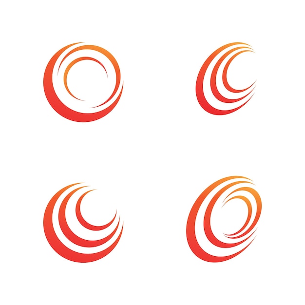 Circle logo and symbol vector icon template app