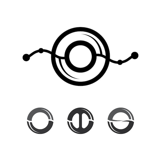 Circle logo and symbol vector icon template app