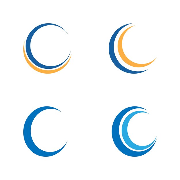 Vettore modello del logo circolare disegno dell'icona circolare