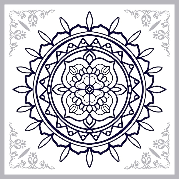 Circle mandala arts isolated on white background